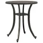 Mesa de jardín aluminio fundido bronce Ø48x53 cm de vidaXL, Mesas de jardín - Ref: Foro24-4002823, Precio: 61,11 €, Descuento: %