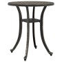 Mesa de jardín aluminio fundido bronce Ø48x53 cm de vidaXL, Mesas de jardín - Ref: Foro24-4002823, Precio: 69,12 €, Descuento: %
