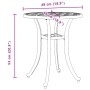 Mesa de jardín aluminio fundido bronce Ø48x53 cm de vidaXL, Mesas de jardín - Ref: Foro24-4002823, Precio: 69,12 €, Descuento: %