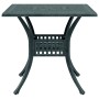 Mesa de jardín aluminio fundido verde 80x80x75 cm de vidaXL, Mesas de jardín - Ref: Foro24-4002814, Precio: 217,93 €, Descuen...