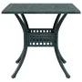 Mesa de jardín aluminio fundido verde 80x80x75 cm de vidaXL, Mesas de jardín - Ref: Foro24-4002814, Precio: 213,63 €, Descuen...