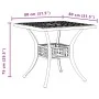 Mesa de jardín aluminio fundido verde 80x80x75 cm de vidaXL, Mesas de jardín - Ref: Foro24-4002814, Precio: 213,63 €, Descuen...