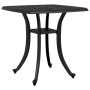 Mesa de jardín aluminio fundido negro 80x80x75 cm de vidaXL, Mesas de jardín - Ref: Foro24-4002816, Precio: 79,11 €, Descuent...