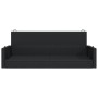 Banco columpio de ratán sintético negro 119x56x48 cm de vidaXL, Bancos de jardín - Ref: Foro24-365625, Precio: 123,46 €, Desc...
