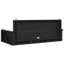 Banco columpio de ratán sintético negro 119x56x48 cm de vidaXL, Bancos de jardín - Ref: Foro24-365625, Precio: 123,46 €, Desc...