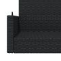 Banco columpio de ratán sintético negro 119x56x48 cm de vidaXL, Bancos de jardín - Ref: Foro24-365625, Precio: 123,46 €, Desc...