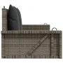 Banco columpio con cojines ratán sintético gris 119x56x48 cm de vidaXL, Bancos de jardín - Ref: Foro24-365631, Precio: 120,25...