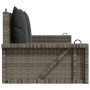 Banco columpio con cojines ratán sintético gris 119x56x48 cm de vidaXL, Bancos de jardín - Ref: Foro24-365631, Precio: 125,09...