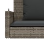 Banco columpio con cojines ratán sintético gris 119x56x48 cm de vidaXL, Bancos de jardín - Ref: Foro24-365631, Precio: 125,09...