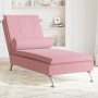 Sofá diván de masaje con cojín de terciopelo rosa de vidaXL, Divanes - Ref: Foro24-379453, Precio: 148,94 €, Descuento: %