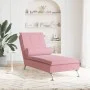 Sofá diván de masaje con cojín de terciopelo rosa de vidaXL, Divanes - Ref: Foro24-379453, Precio: 146,36 €, Descuento: %