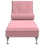 Sofá diván de masaje con cojín de terciopelo rosa de vidaXL, Divanes - Ref: Foro24-379453, Precio: 146,36 €, Descuento: %