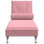 Sofá diván de masaje con cojín de terciopelo rosa de vidaXL, Divanes - Ref: Foro24-379453, Precio: 148,94 €, Descuento: %