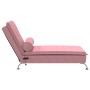 Sofá diván de masaje con cojín de terciopelo rosa de vidaXL, Divanes - Ref: Foro24-379453, Precio: 148,94 €, Descuento: %