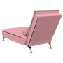 Sofá diván de masaje con cojín de terciopelo rosa de vidaXL, Divanes - Ref: Foro24-379453, Precio: 146,36 €, Descuento: %