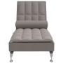 Sofá diván de masaje con cojín de tela taupe de vidaXL, Divanes - Ref: Foro24-379447, Precio: 147,21 €, Descuento: %
