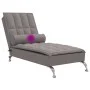 Sofá diván de masaje con cojín de tela taupe de vidaXL, Divanes - Ref: Foro24-379447, Precio: 144,63 €, Descuento: %