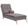 Sofá diván de masaje con cojín de tela taupe de vidaXL, Divanes - Ref: Foro24-379447, Precio: 147,21 €, Descuento: %
