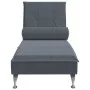 Sofá diván de masaje con cojín de terciopelo gris oscuro de vidaXL, Divanes - Ref: Foro24-379451, Precio: 104,79 €, Descuento: %