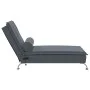 Sofá diván de masaje con cojín de terciopelo gris oscuro de vidaXL, Divanes - Ref: Foro24-379451, Precio: 104,79 €, Descuento: %