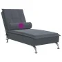 Sofá diván de masaje con cojín de terciopelo gris oscuro de vidaXL, Divanes - Ref: Foro24-379451, Precio: 104,79 €, Descuento: %