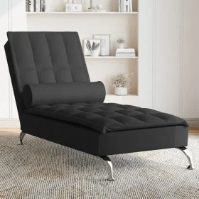Sofá diván de masaje con cojín de tela negro by vidaXL, Daybeds - Ref: Foro24-379445, Price: 151,66 €, Discount: %