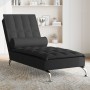 Sofá diván de masaje con cojín de tela negro de vidaXL, Divanes - Ref: Foro24-379445, Precio: 154,38 €, Descuento: %