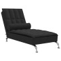 Sofá diván de masaje con cojín de tela negro de vidaXL, Divanes - Ref: Foro24-379445, Precio: 154,38 €, Descuento: %
