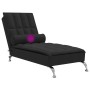 Sofá diván de masaje con cojín de tela negro de vidaXL, Divanes - Ref: Foro24-379445, Precio: 154,38 €, Descuento: %