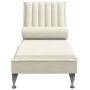 Sofá diván de masaje con cojín de terciopelo crema de vidaXL, Divanes - Ref: Foro24-379466, Precio: 161,83 €, Descuento: %