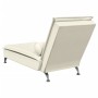 Sofá diván de masaje con cojín de terciopelo crema de vidaXL, Divanes - Ref: Foro24-379466, Precio: 161,83 €, Descuento: %