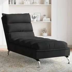 Sofá diván con cojines tela negro de vidaXL, Divanes - Ref: Foro24-379470, Precio: 175,50 €, Descuento: %