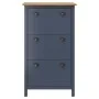 Mueble zapatero Hill madera pino gris 72x35x124 cm de vidaXL, Zapateros y organizadores de calzado - Ref: Foro24-289005, Prec...