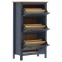 Mueble zapatero Hill madera pino gris 72x35x124 cm de vidaXL, Zapateros y organizadores de calzado - Ref: Foro24-289005, Prec...