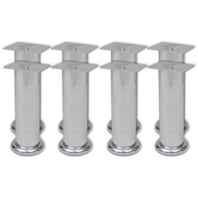 8x Patas de sofá redondas cromadas 180 mm de vidaXL, Soportes para sillas y sofás - Ref: Foro24-279099, Precio: 22,53 €, Desc...