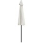 Sombrilla de balcón semicircular palo aluminio arena 270x144cm de vidaXL, Sombrillas - Ref: Foro24-44587, Precio: 67,82 €, De...