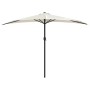 Sombrilla de balcón semicircular palo aluminio arena 300x155cm de vidaXL, Sombrillas - Ref: Foro24-44591, Precio: 63,44 €, De...