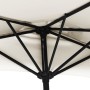 Sombrilla de balcón semicircular palo aluminio arena 300x155cm de vidaXL, Sombrillas - Ref: Foro24-44591, Precio: 63,44 €, De...