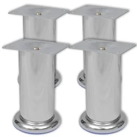 4 Patas Redondas para Sofá 120 mm (Color Cromo) de vidaXL, Soportes para sillas y sofás - Ref: Foro24-242158, Precio: 13,00 €...