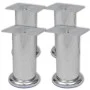4 Patas Redondas para Sofá 120 mm (Color Cromo) de vidaXL, Soportes para sillas y sofás - Ref: Foro24-242158, Precio: 13,00 €...