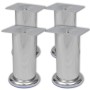 4 Patas Redondas para Sofá 120 mm (Color Cromo) de vidaXL, Soportes para sillas y sofás - Ref: Foro24-242158, Precio: 14,59 €...