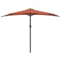Sombrilla balcón semicircular aluminio terracota 300x155x223 cm de vidaXL, Sombrillas - Ref: Foro24-312503, Precio: 70,93 €, ...