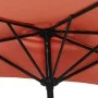 Sombrilla balcón semicircular aluminio terracota 300x155x223 cm de vidaXL, Sombrillas - Ref: Foro24-312503, Precio: 62,19 €, ...