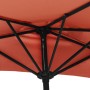 Sombrilla balcón semicircular aluminio terracota 300x155x223 cm de vidaXL, Sombrillas - Ref: Foro24-312503, Precio: 70,93 €, ...
