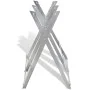 Soporte plegable galvanizado con sierras para carpintería de vidaXL, Caballetes de serrar - Ref: Foro24-141333, Precio: 44,20...