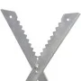 Soporte plegable galvanizado con sierras para carpintería de vidaXL, Caballetes de serrar - Ref: Foro24-141333, Precio: 44,20...