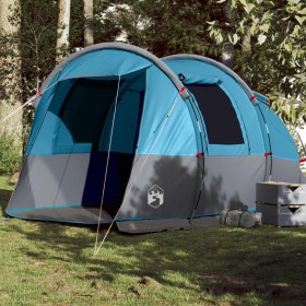 Tienda de campaña túnel para 4 personas impermeable azul de vidaXL, Tiendas de campaña - Ref: Foro24-94632, Precio: 168,67 €,...