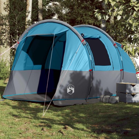 Tienda de campaña túnel para 4 personas impermeable azul de vidaXL, Tiendas de campaña - Ref: Foro24-94632, Precio: 168,67 €,...