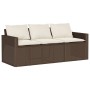 Set comedor de jardín y cojines 2 pzas ratán sintético marrón de vidaXL, Conjuntos de jardín - Ref: Foro24-366330, Precio: 25...