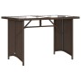 Set comedor de jardín y cojines 2 pzas ratán sintético marrón de vidaXL, Conjuntos de jardín - Ref: Foro24-366330, Precio: 25...